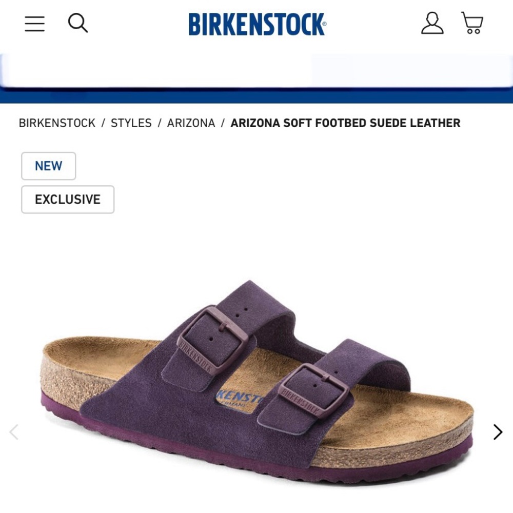 Birkenstock blackberry wine sandals